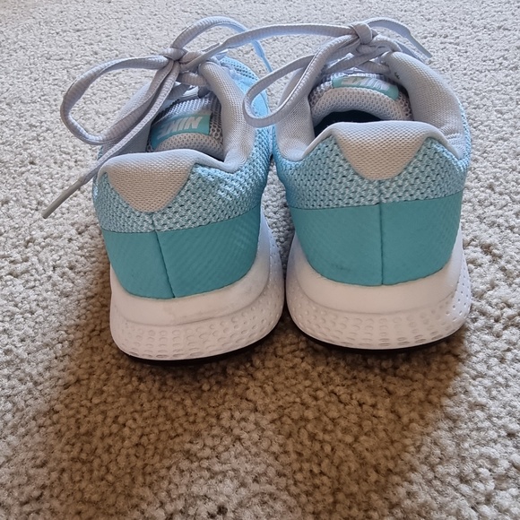 Nike Womens Run All Day 898484-004 Lace Up Blue White Running Shoes Size US 6 - Picture 7 of 11
